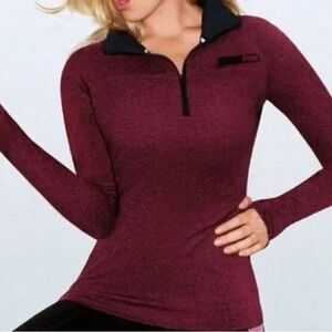 PINK Victoria's Secret Maroon Long Sleeve Top